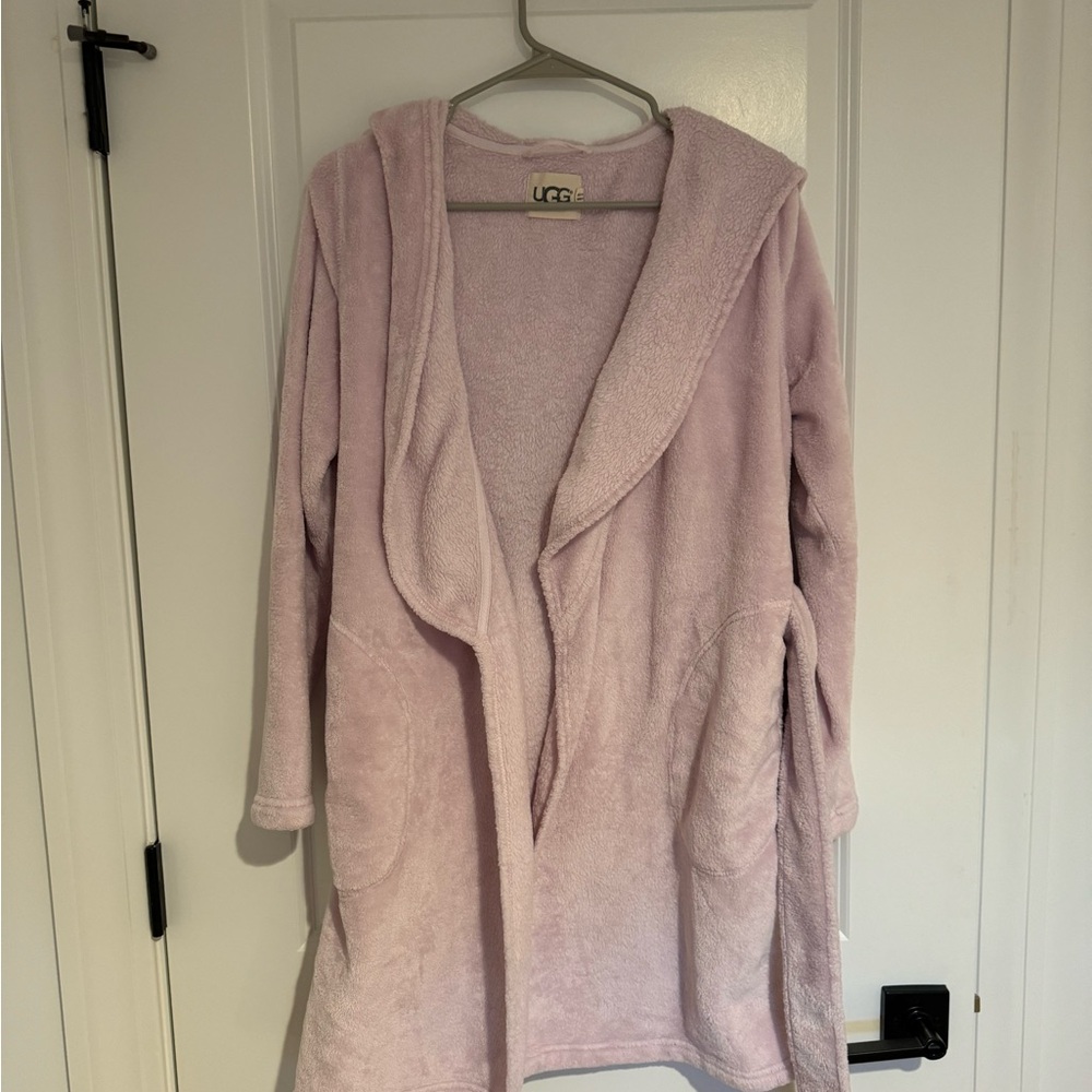 UGG Women's Pink Hooded Robe